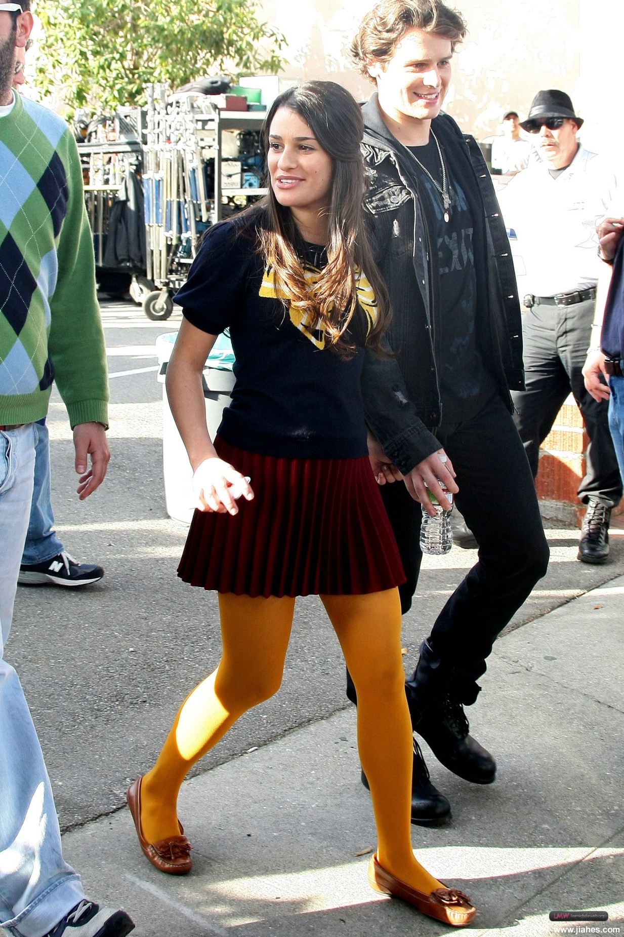 [CELEBRITY HOSIERY]Lea Michele in nylon stockings,pantyhose,tights 3[7]