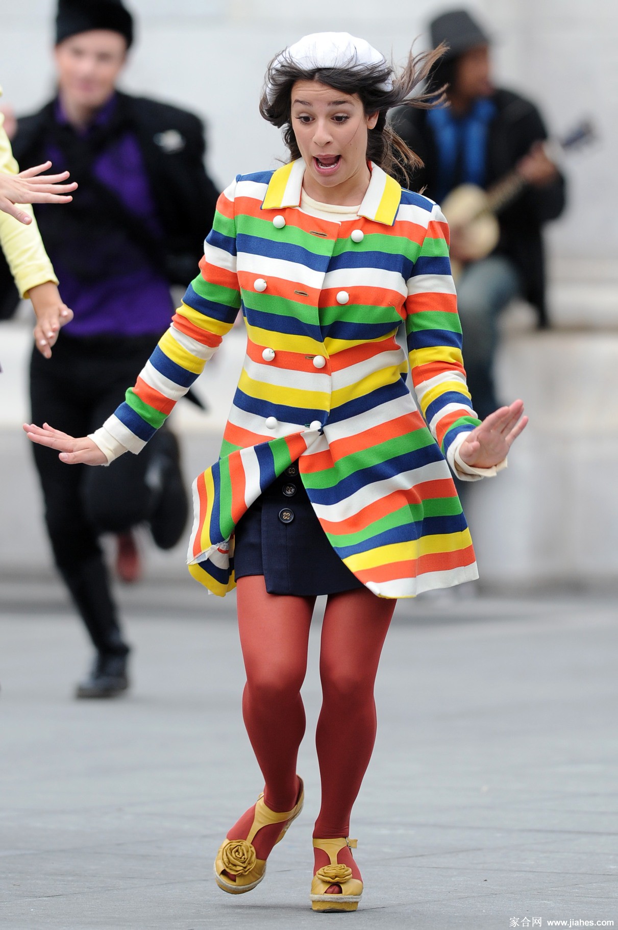 [CELEBRITY HOSIERY]Lea Michele in nylon stockings,pantyhose,tights 3[8]