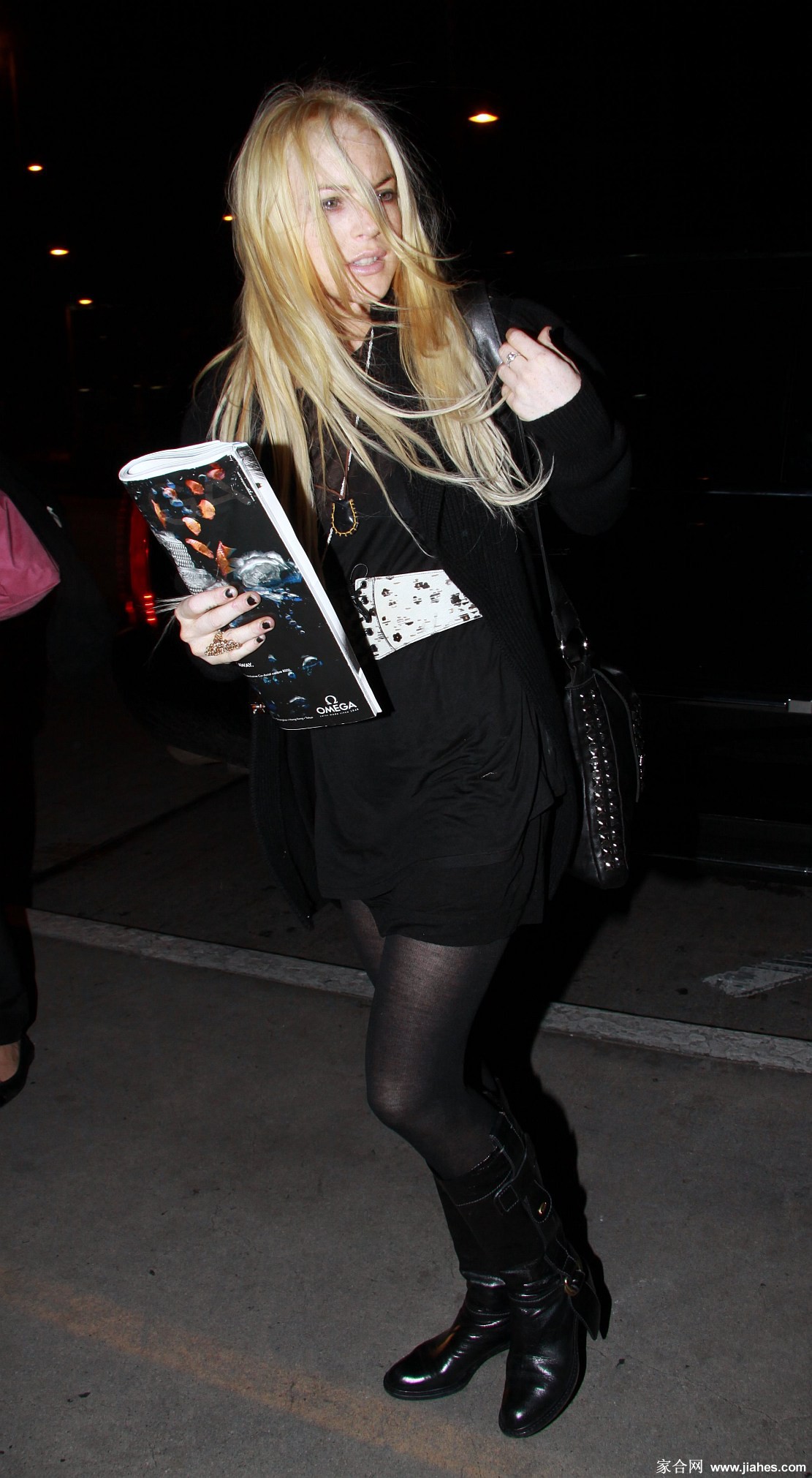 [CELEBRITY NYLON]Lindsay Lohan in nylon stockings,pantyhose,tights 7[6]