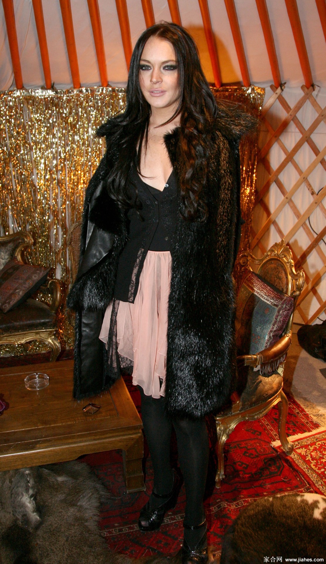 [CELEBRITY PANTYHOSE]Lindsay Lohan in nylon stockings,pantyhose,tights 10[8]