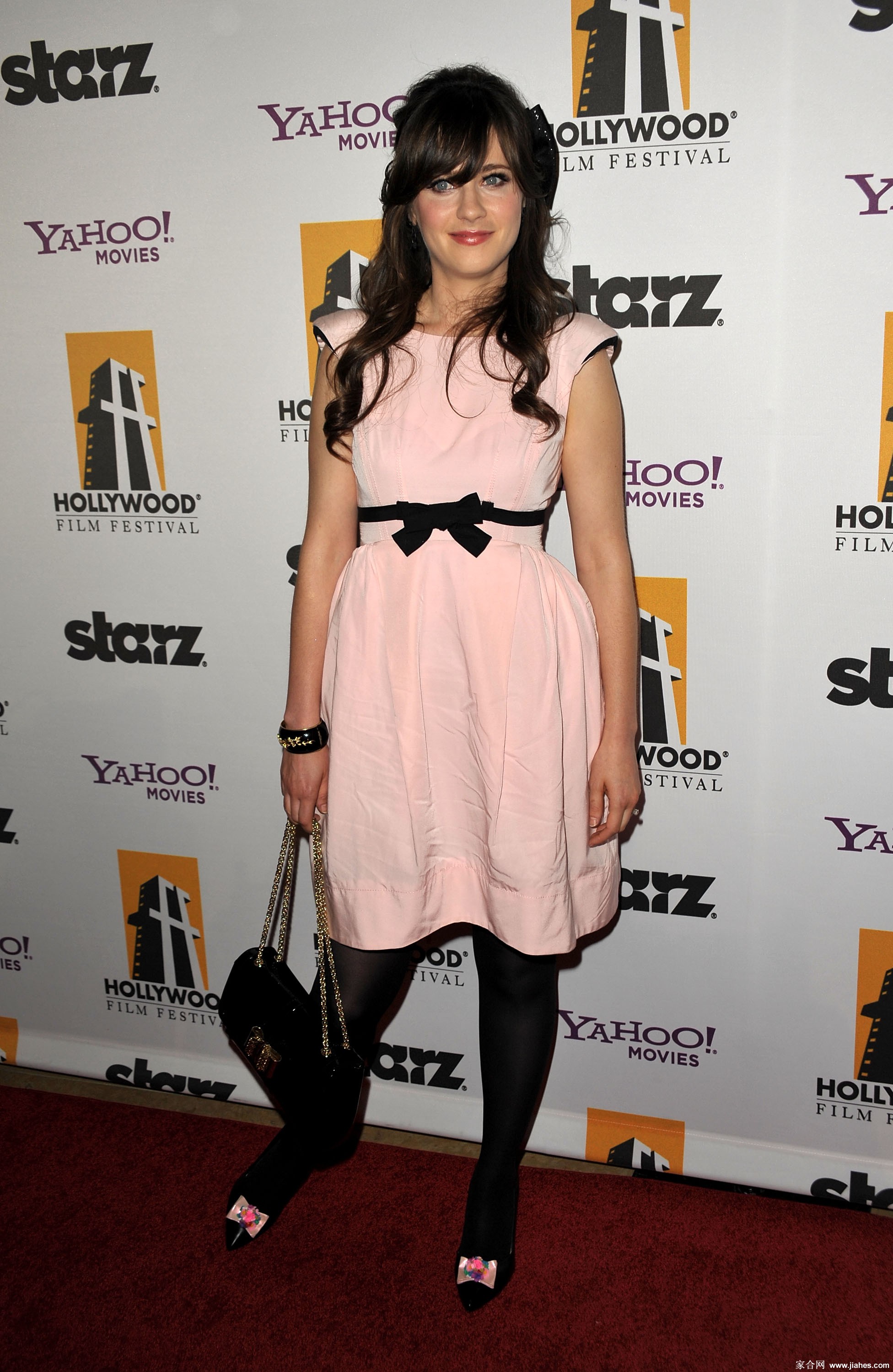 [CELEBRITY PANTYHOSE]Zooey Deschanel in nylon stockings,pantyhose,tights 6[9]