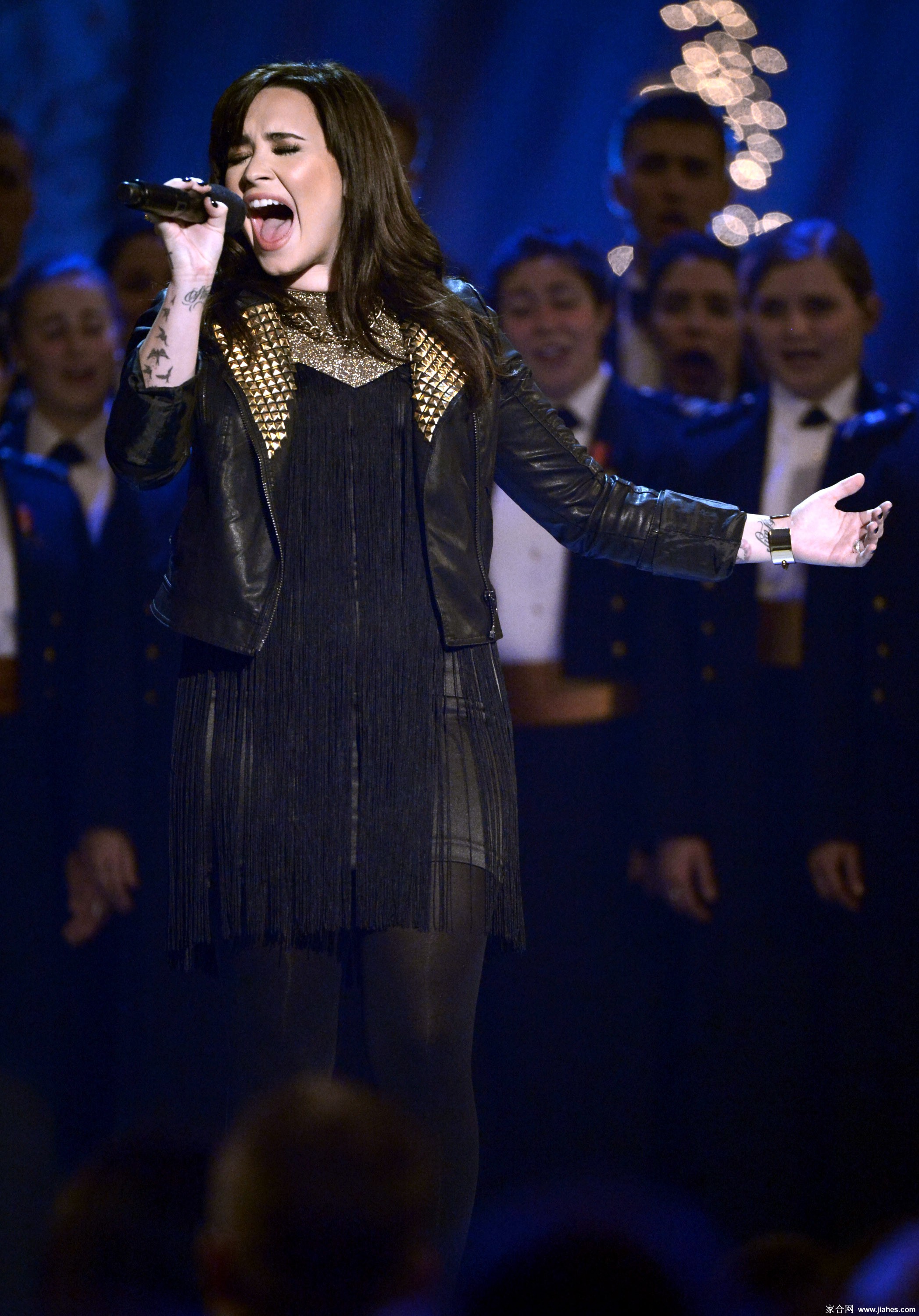 [CELEBRITY HOSIERY]Demi Lovato in nylon stockings,pantyhose,tights 7[5]