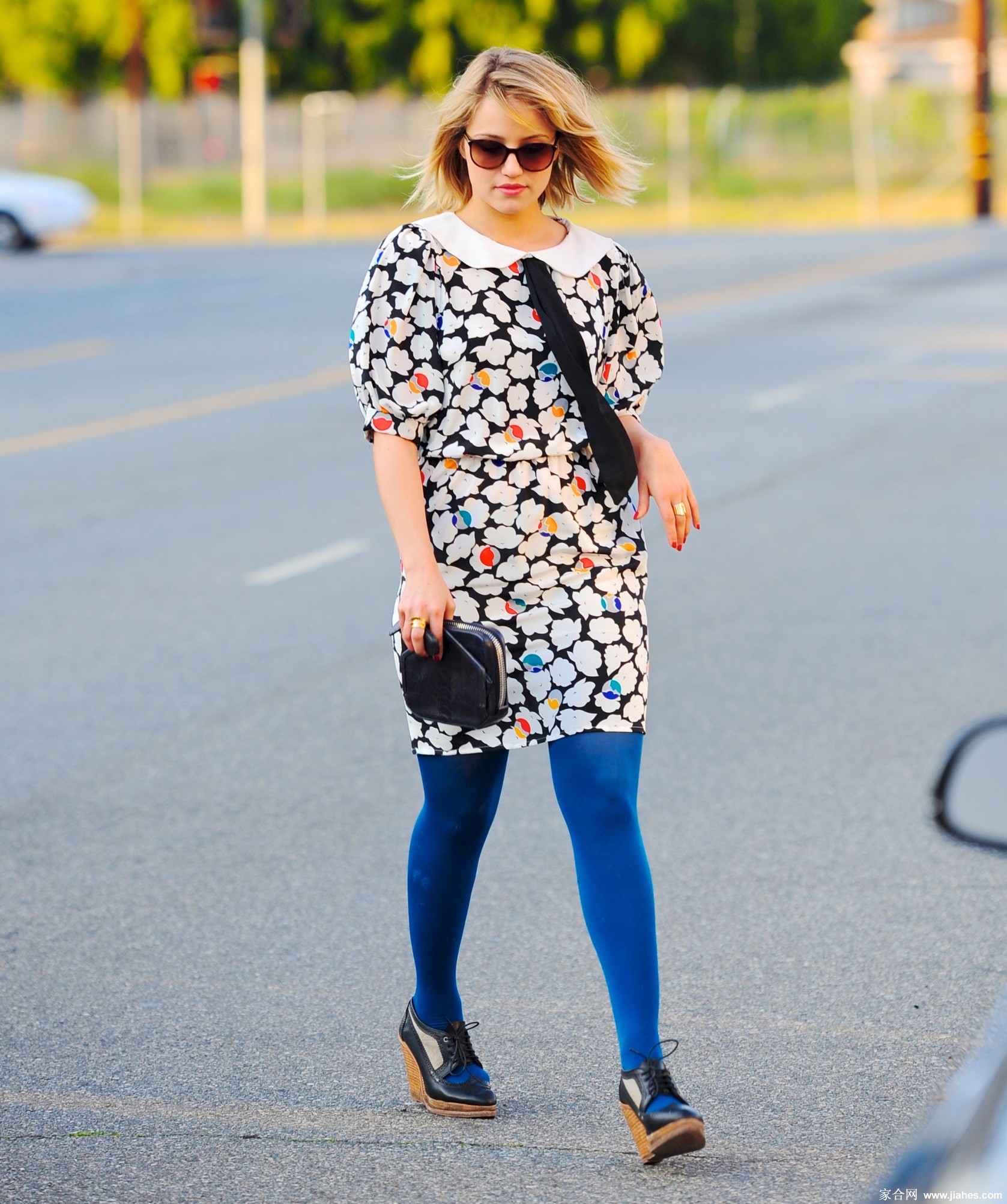 [CELEBRITY HOSIERY]Dianna Agron in nylon stockings,pantyhose,tights 7[3]