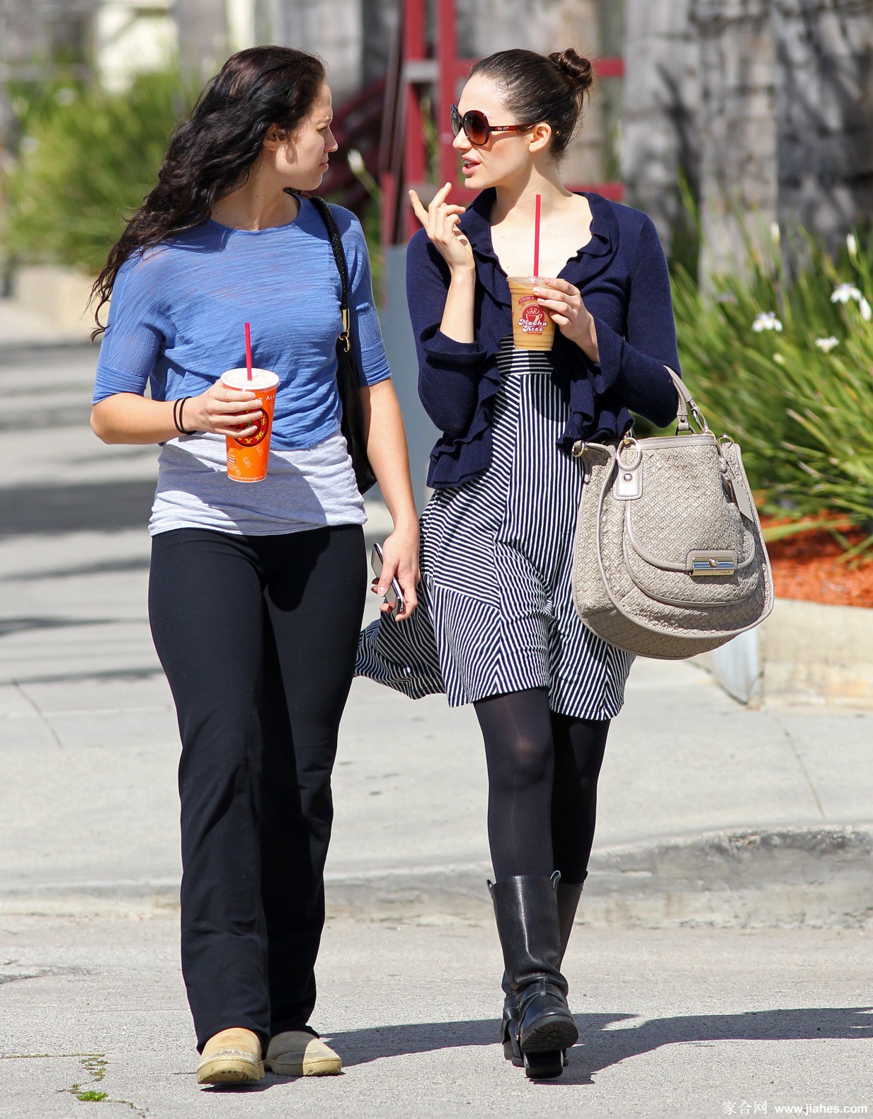 [CELEBRITY HOSIERY]Emmy Rossum in nylon stockings,pantyhose,tights 4[10]