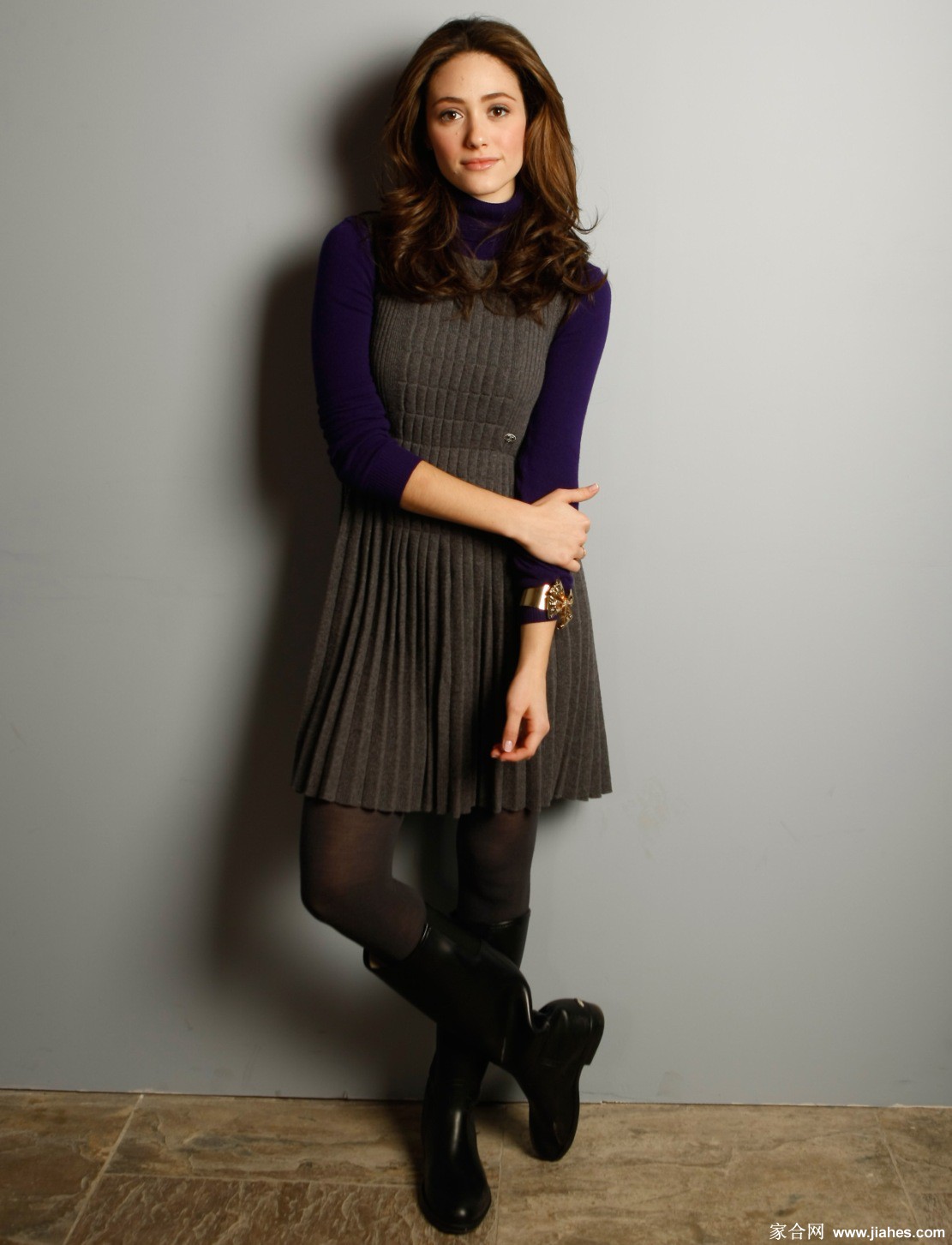 [CELEBRITY HOSIERY]Emmy Rossum in nylon stockings,pantyhose,tights 5[2]