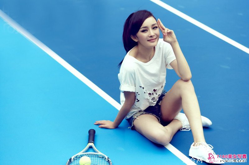 杨幂网球裙写真_青春[4]