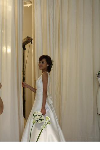 叶一茜田亮华美婚纱照 幸福甜蜜生活点滴[11]