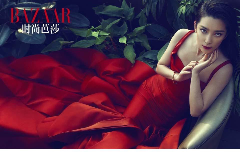 李冰冰封面写真 湿身红唇妖媚动人[12]
