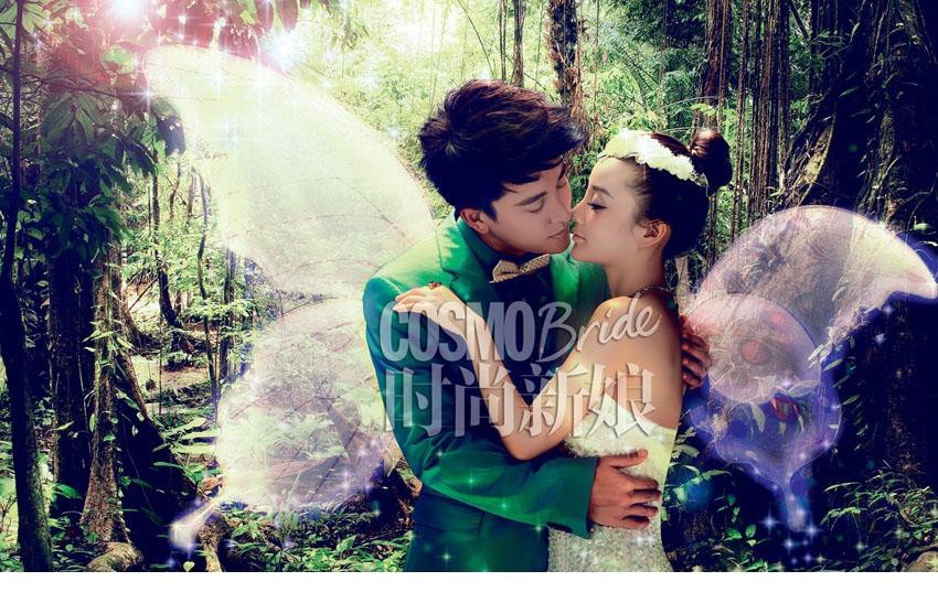 李小璐贾乃亮梦幻婚纱照秀童话爱情[5]