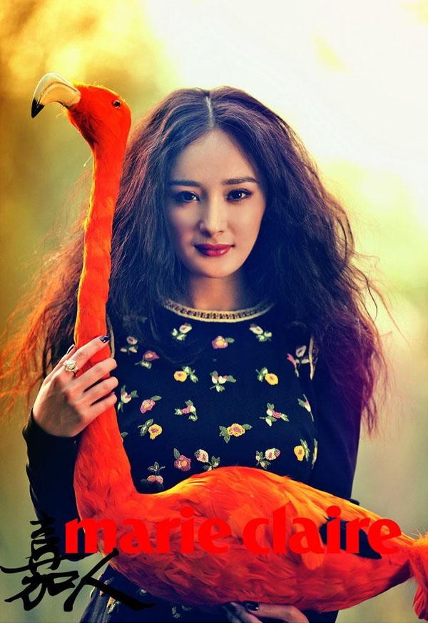 杨幂最新气质森女系写真 别样爱丽丝梦游仙境[2]