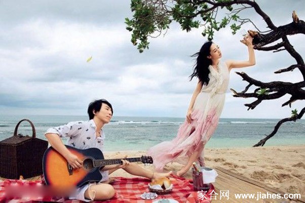 白百何陈羽凡赴印尼拍写真披婚纱晒甜蜜[2]
