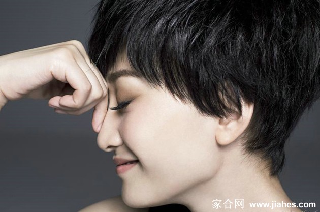 短发女神李小冉 帅气优雅十足[14]