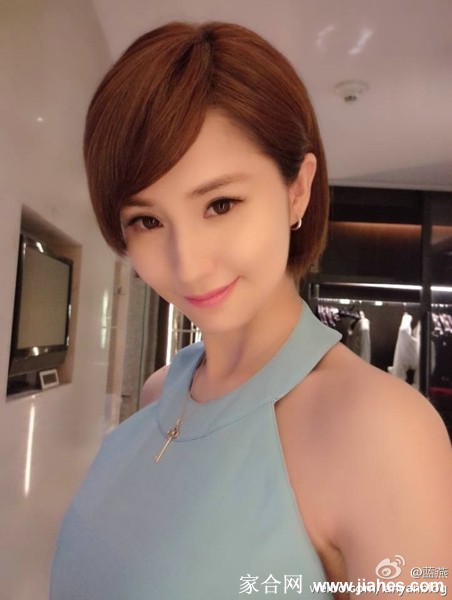 短发美女蓝燕自拍美照[3]