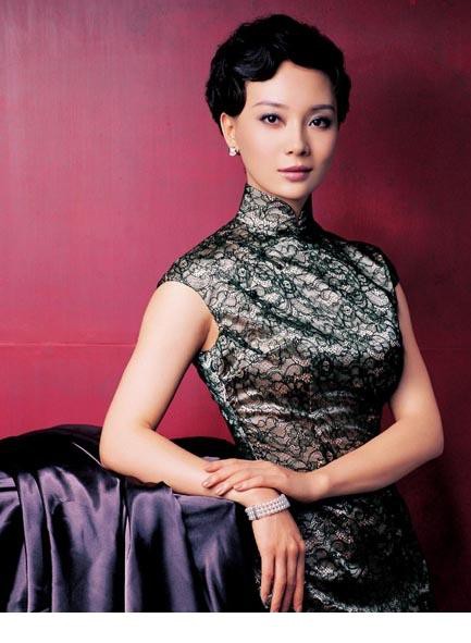 陈数旗袍装扮再现旧上海女人韵味[5]
