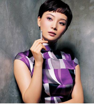 陈数旗袍装扮再现旧上海女人韵味[6]