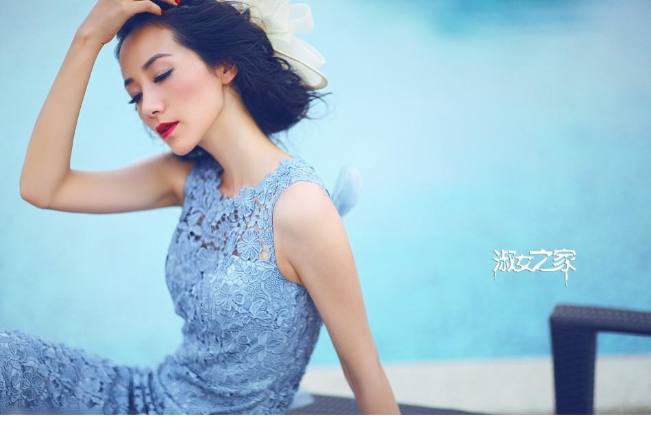 韩雪复古红唇写真 清纯尽显妩媚魅力[7]