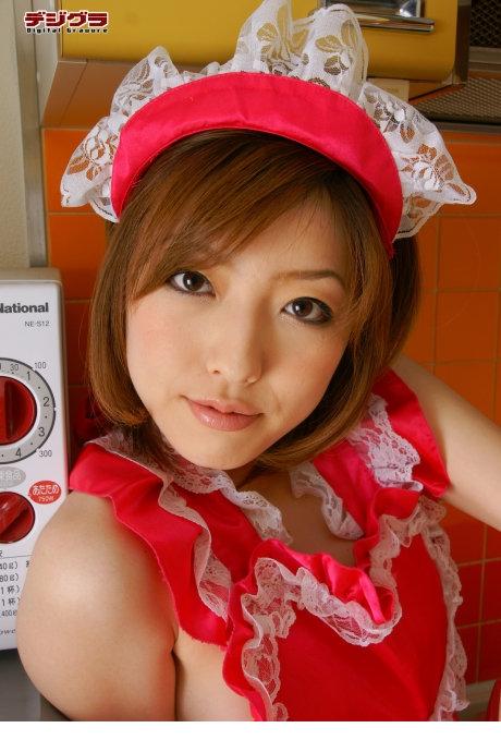 羽田爱红色女仆装激情摸乳诱惑[28]