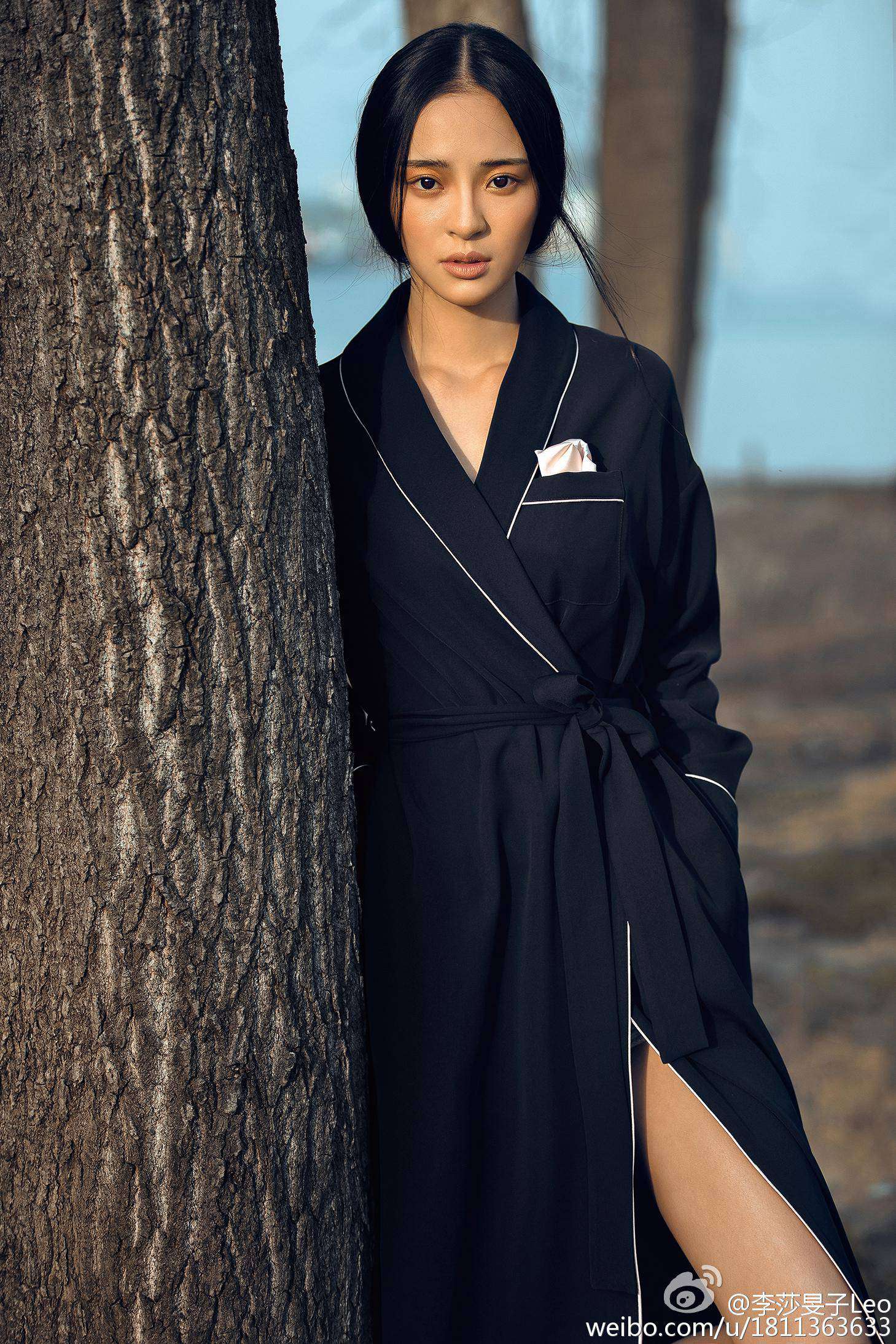 湖南卫视女主持人(主播)李莎旻子丝袜美图长裙艺术写真[15]