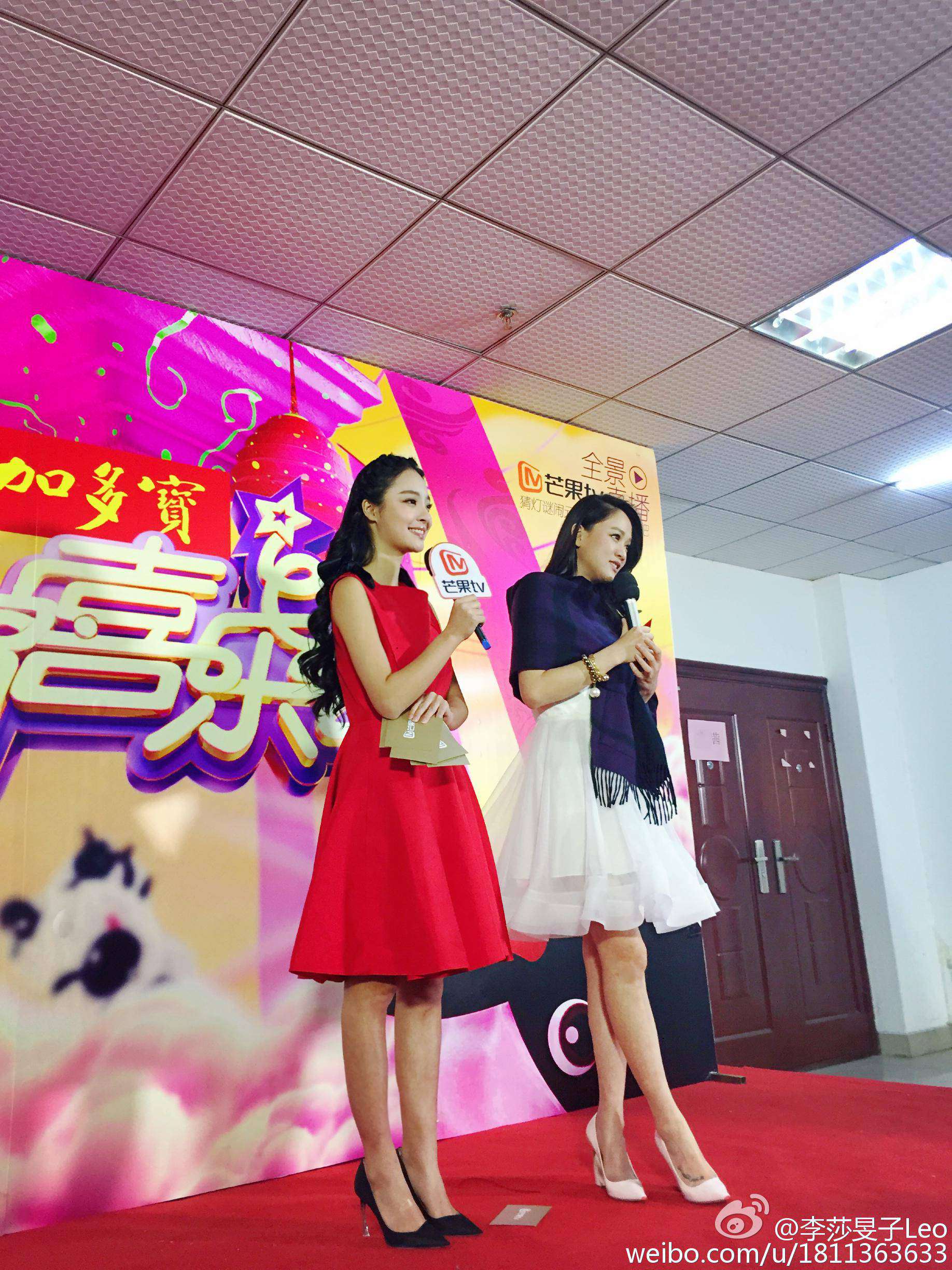 湖南卫视女主持人(主播)李莎旻子现场黑丝肉丝袜美腿写真图片[12]