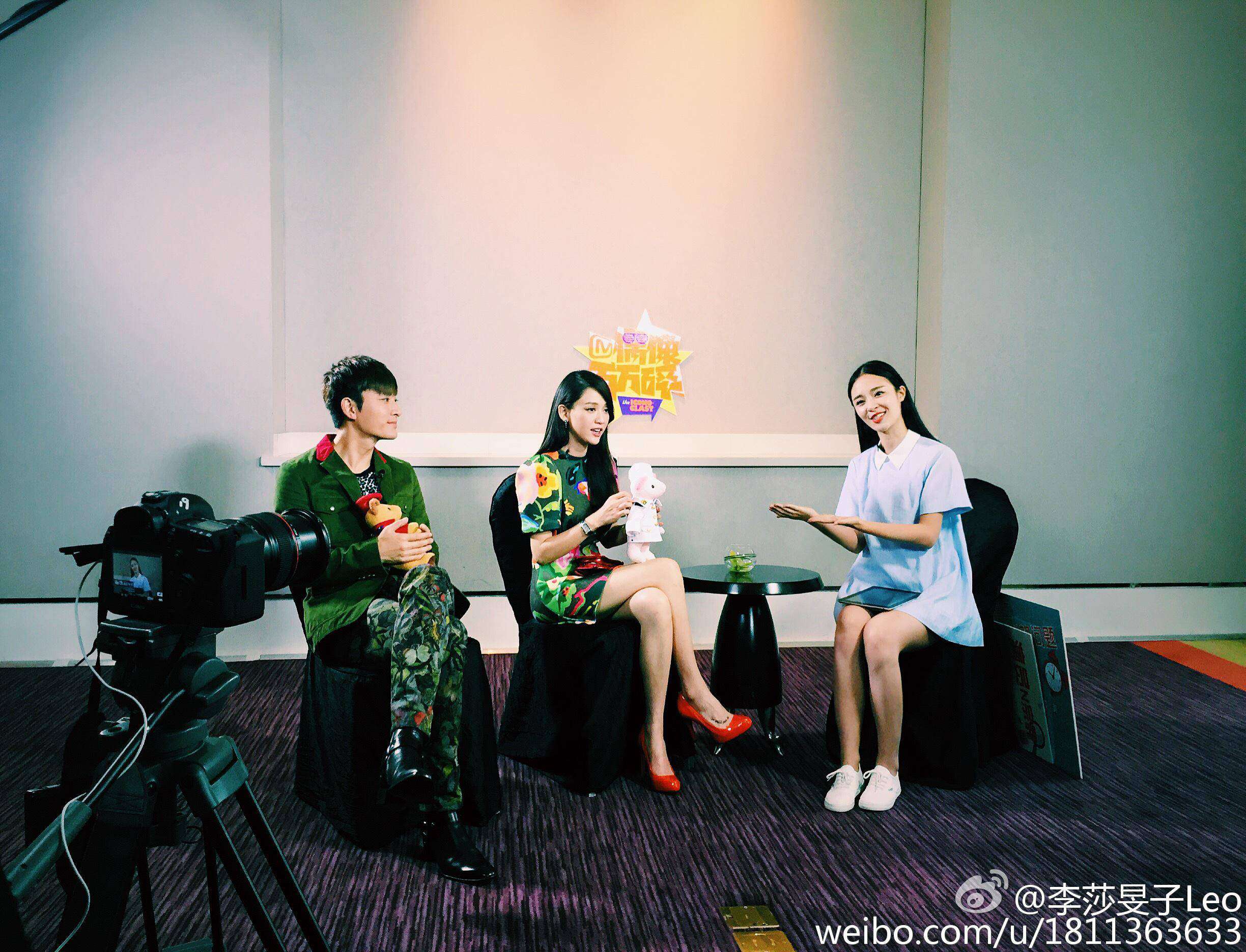 湖南卫视女主持人(主播)李莎旻子性感连衣裙肉丝美腿[12]