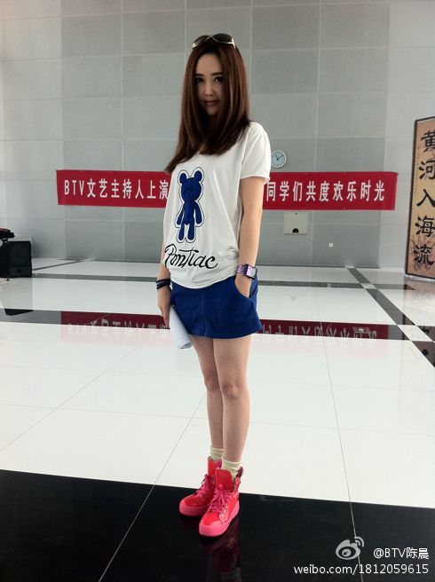 BTV女主持人陈晨丝袜美腿高跟自拍诱惑[9]