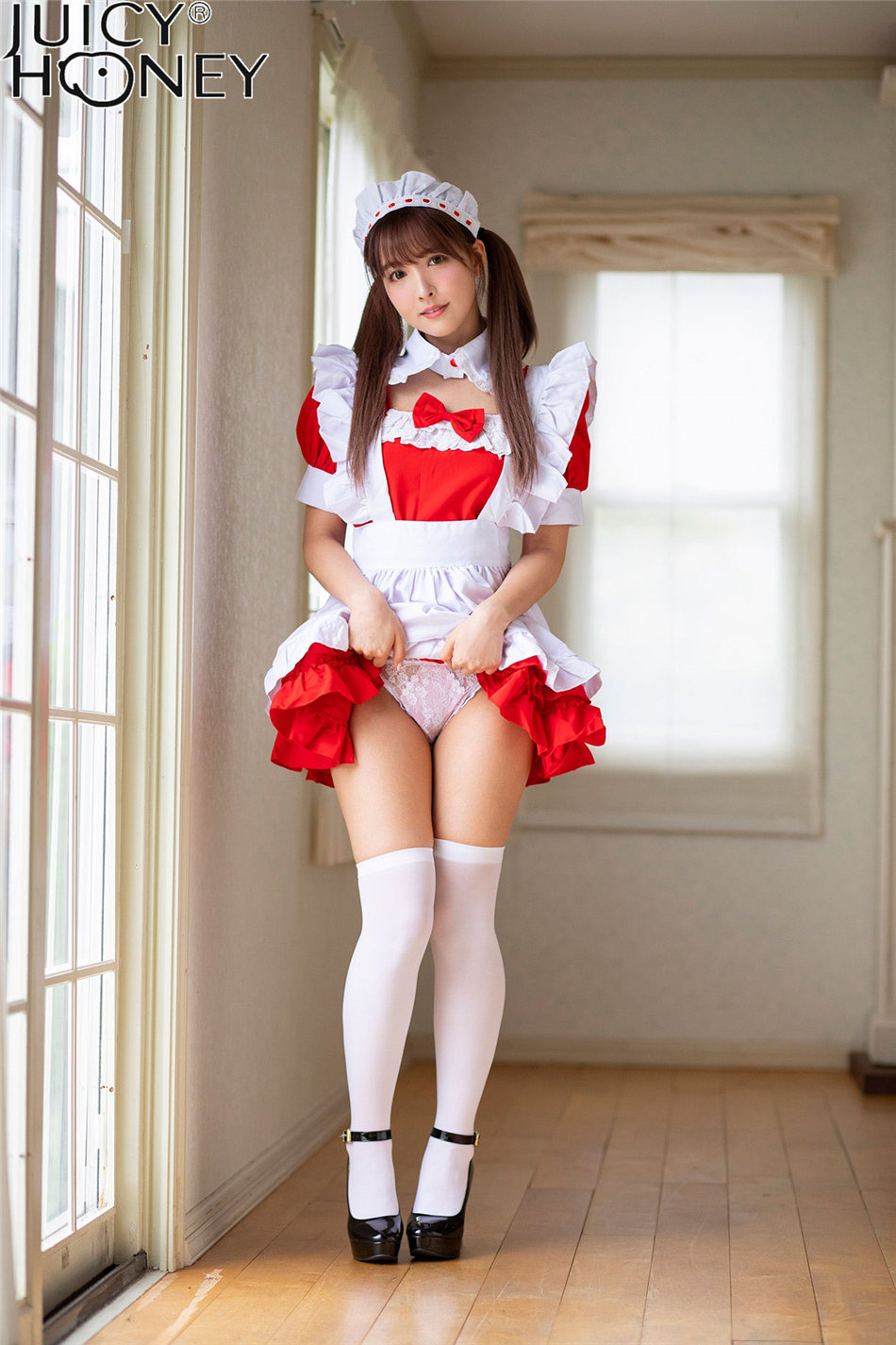 [X-City] Juicy Honey 三上悠亚(三上悠亜)性感可爱女佣美腿写真[6]