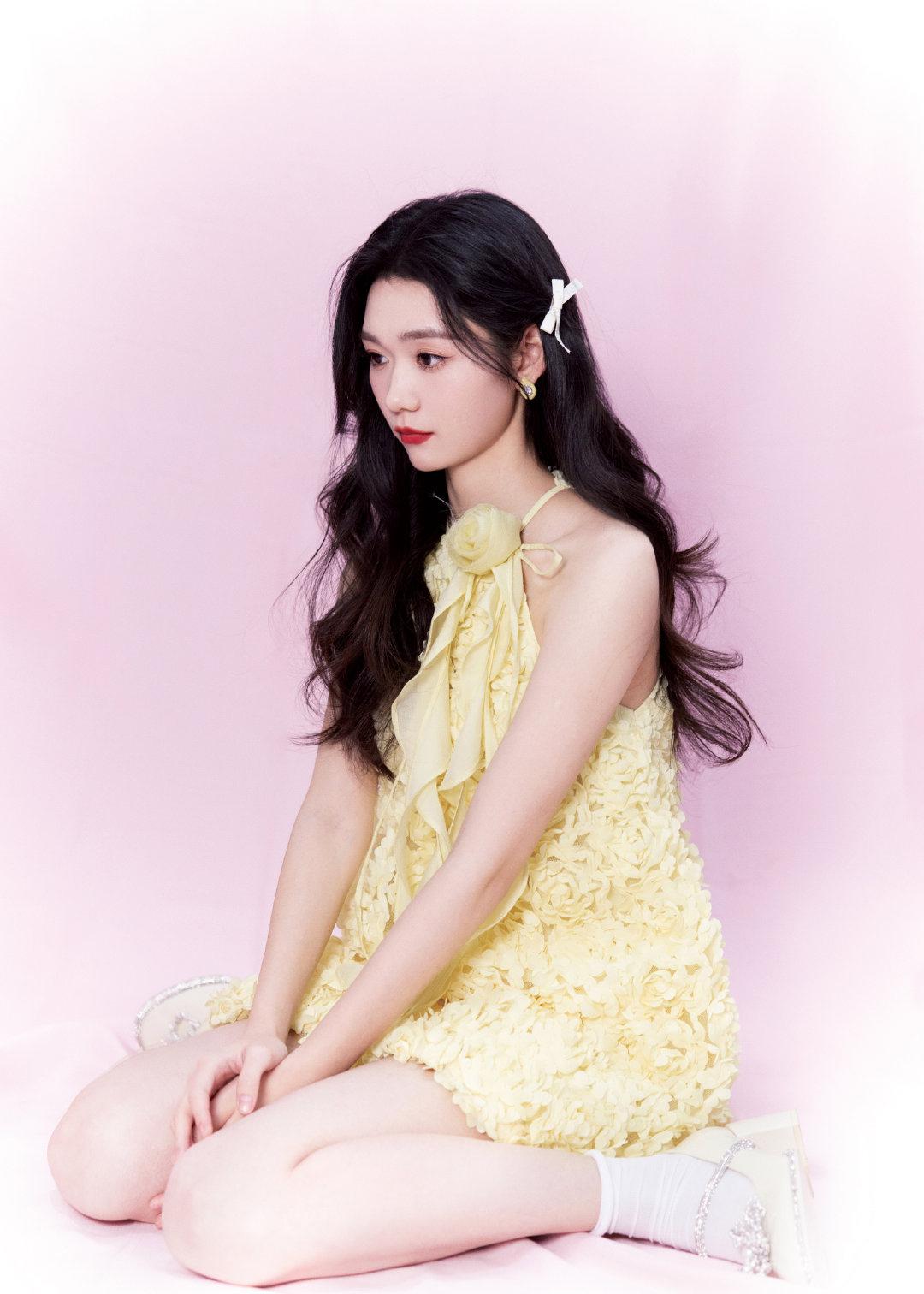 段奥娟透明蕾丝裙性感写真[3]