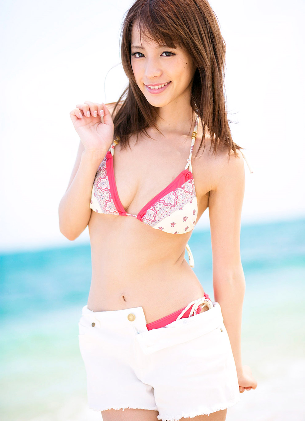 桃乃木香奈清凉泳装内衣写真[7]