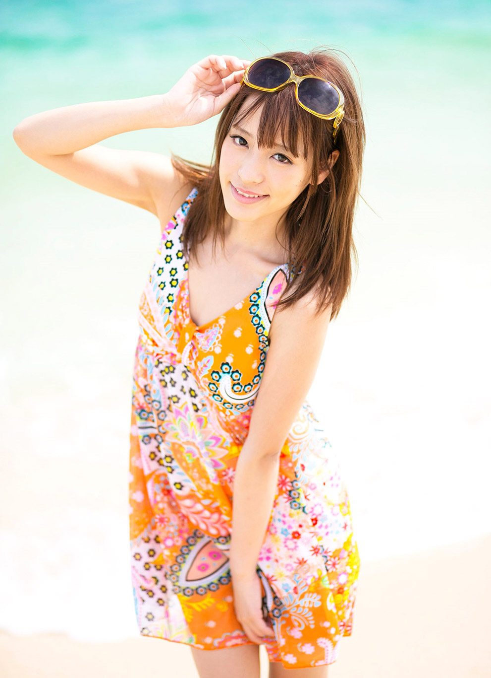 桃乃木香奈海边清凉写真[5]