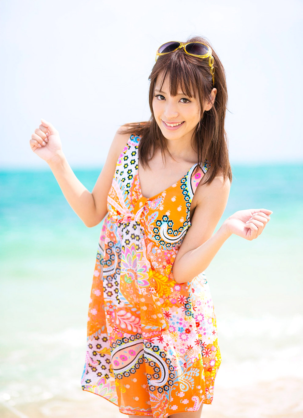 桃乃木香奈海边清凉写真[7]