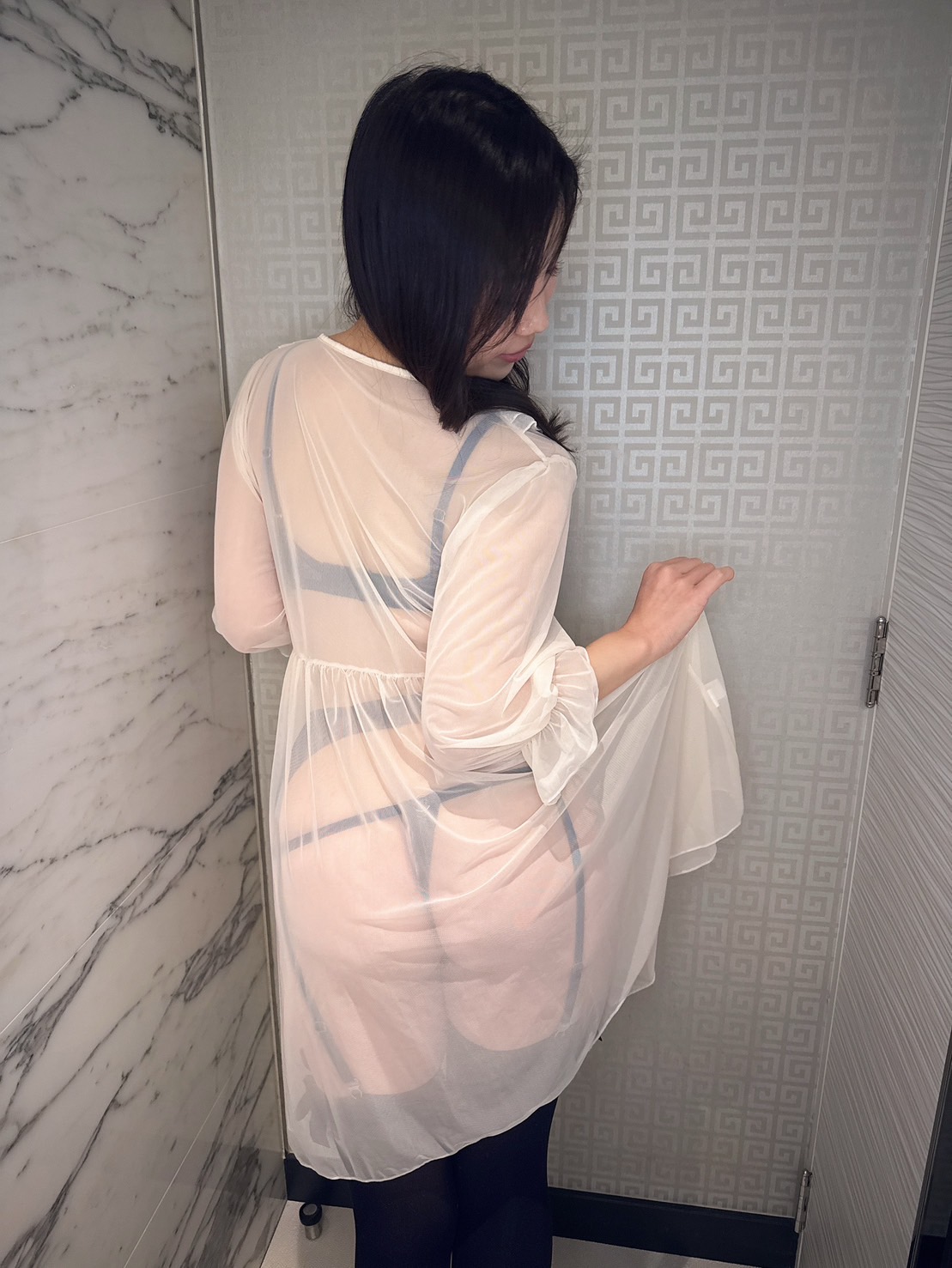 美熟女野々花さわ(富永乃乃花)透明内衣肉身诱惑[5]