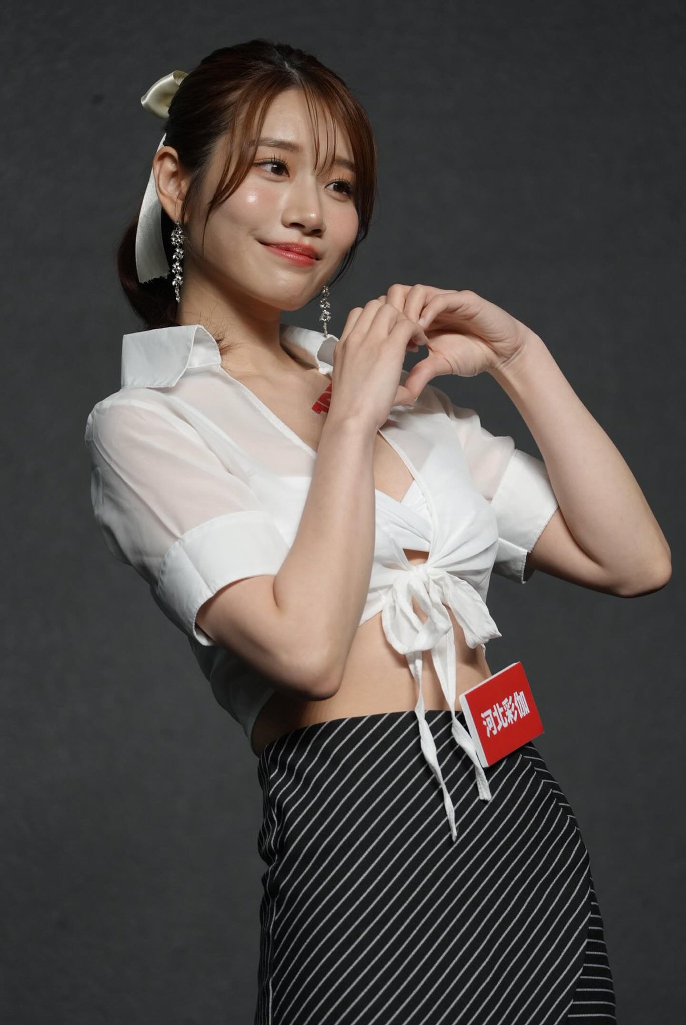 河北彩伽美腿高跟短裙现场照