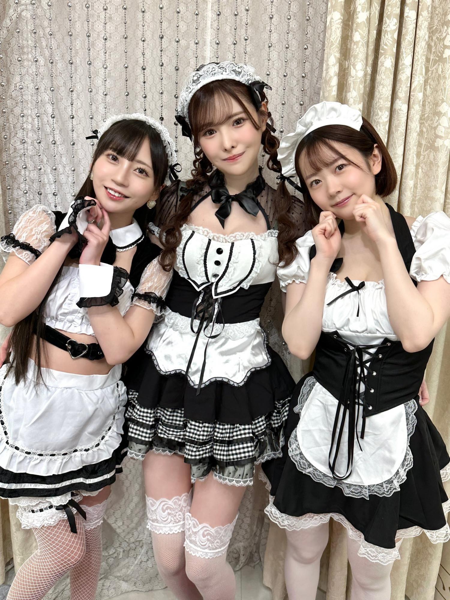 新有菜cosplay可爱黑色女仆装[7]