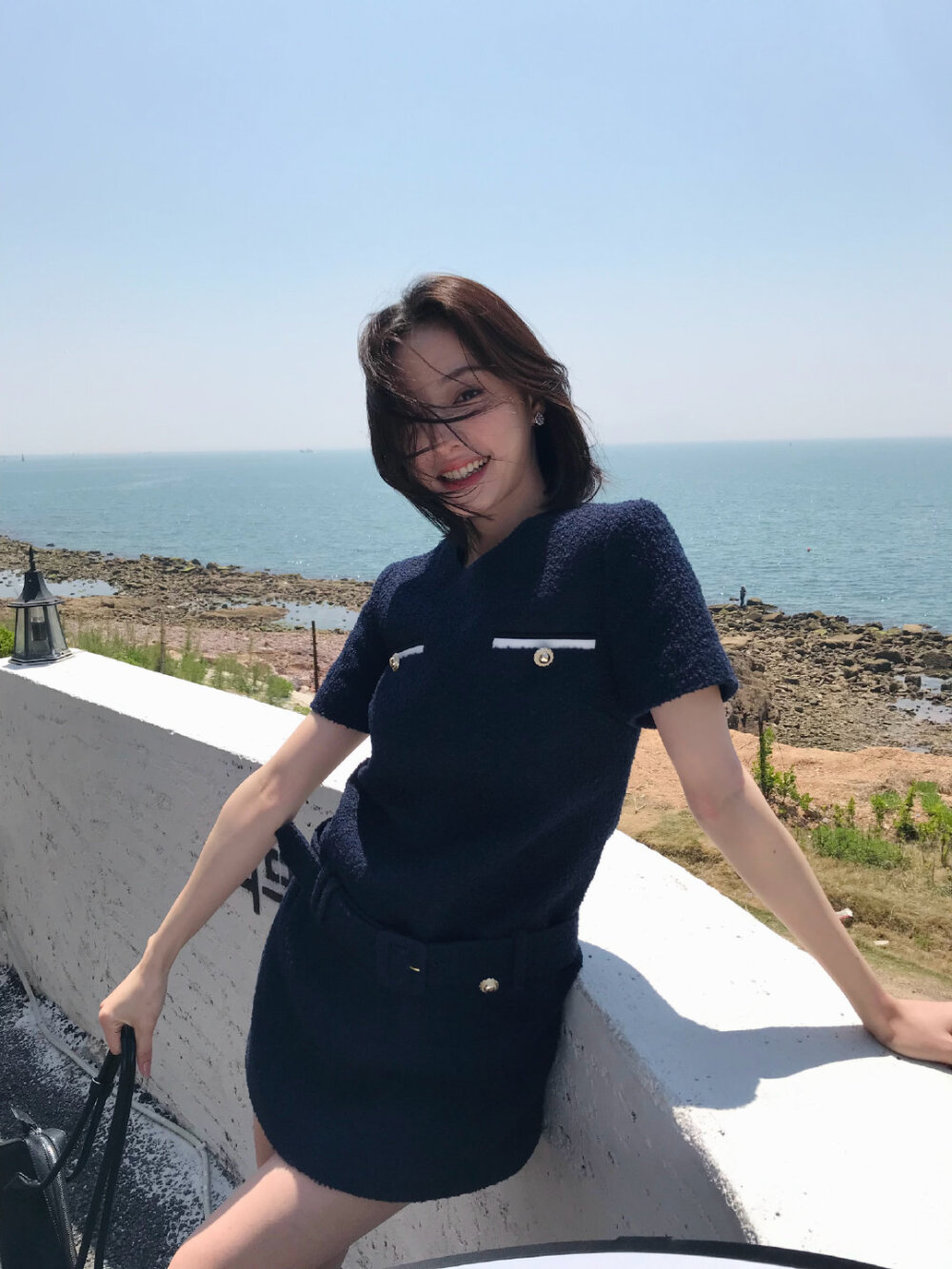 胡连馨海边旅游素颜自拍[10]