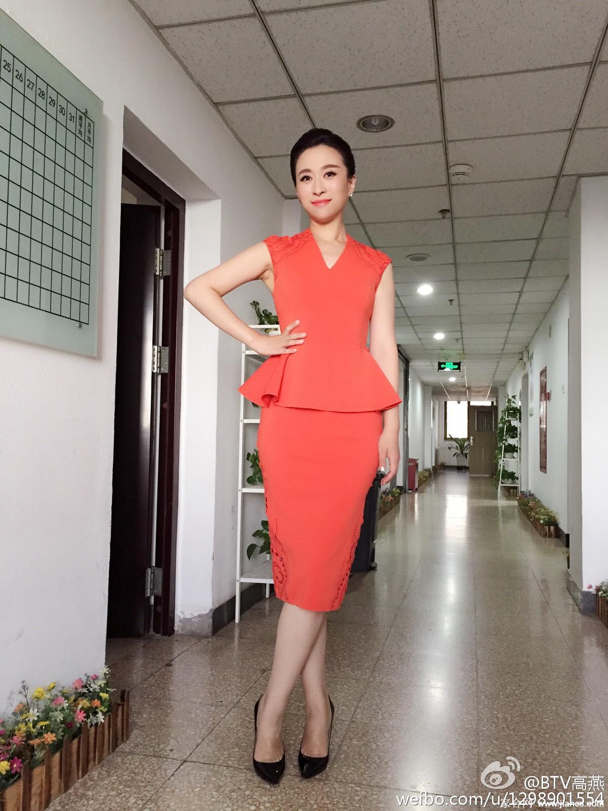 BTV女主持人(主播)高燕黑丝肉丝袜美腿高跟写真图片[7]