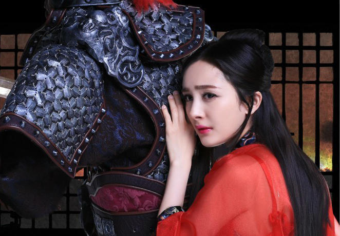 杨幂cos虞姬 轻纱红衣演艺“倾城美人[6]