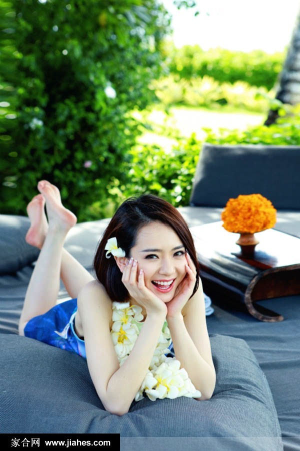 戚薇气质女明星娇艳如花甜美夏日照[4]