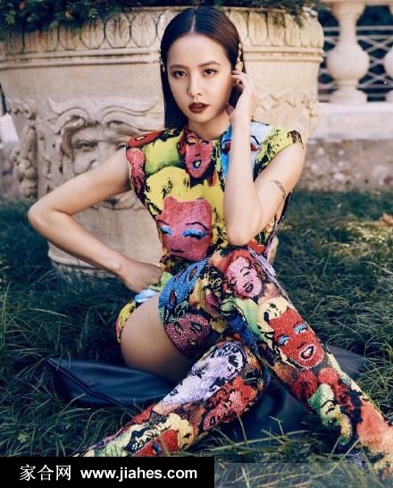 蔡依林复古暗色唇妆个性时尚大片美出新高度[7]