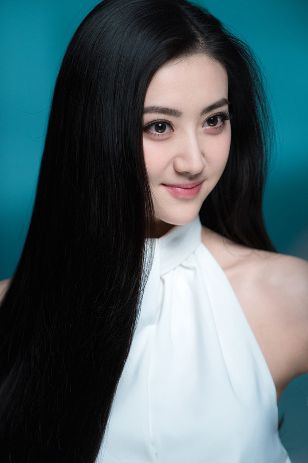 景甜清凉夏日写真 黑长直真女神[5]
