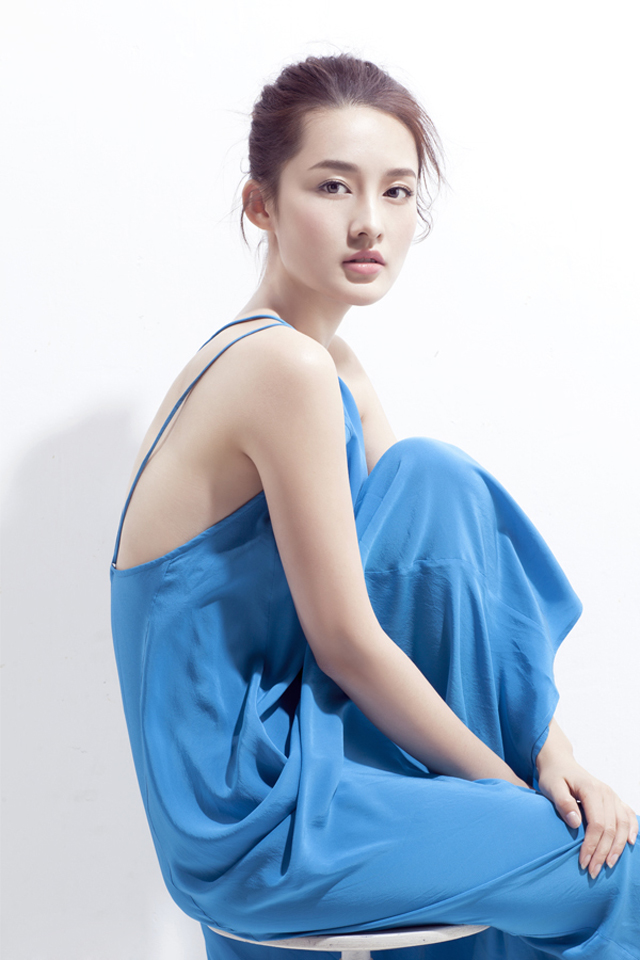 李沁清凉蓝色清新魅力唯美写真[4]