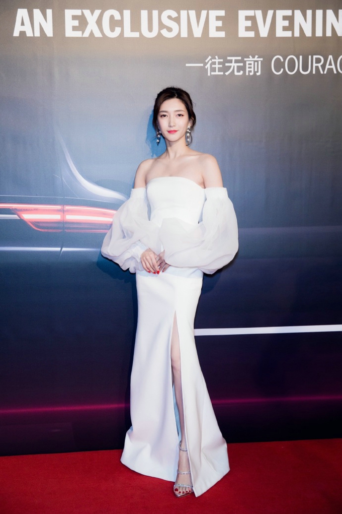 江疏影美肩+美背+丸子头[7]