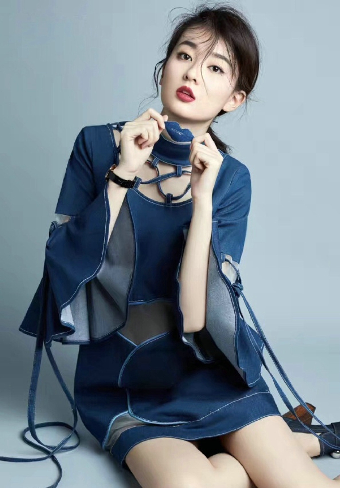 乔欣时尚大片 三种不同风格搭配 清新还是时尚 魅力十足风采照人[7]