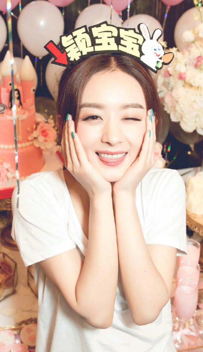 赵丽颖萌萌哒 很俏皮可爱越来越少女了[9]